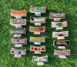 Nouvelle Arrivée Vente Chaude Western Élégant À La Main Outillé Gravé En Cuir Pinces À Cheveux En Cuir Griffe Cheveux Accessoires pour Femmes - Product Image 6