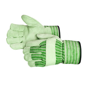 Gants de travail de sécurité en cuir de vachette pleine fleur de haute qualité certifiés CE, avec manchette de sécurité, résistance à la chaleur, protection industrielle des mains - Product Image 3