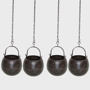 Macetero de metal decorativo, macetero de metal de diseño, macetero de metal elegante, macetero de metal con estilo, macetero de metal único - Product Image 5