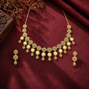 ชุดสร้อยคอทองคำแท้ 14K18K24K แบบไมครอน ดีไซน์ตุรกี ชุดเจ้าสาว เครื่องประดับแฟชั่น ชุดเครื่องประดับงานแต่งงานแบบดั้งเดิม ขายส่ง - Product Image 3