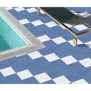 Exportation digne 400X400mm 12X12 Parking Decking Carreaux de sol en céramique semi-porcelaine Finition mate rustique pour l'extérieur - Product Image 3