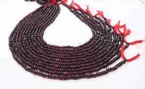 AAA Mozambique <b>Garnet</b> Smooth Button Round Beads 4-4.5 MM <b>Garnet</b> Smooth Rondelle Beads 14 Inch Natural Mozambique <b>Garnet</b> Fancy - Product Image 4