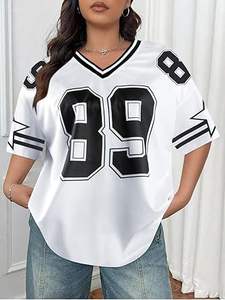 Camisetas de Fútbol 2026 para Mujer, de Secado Rápido, Holgadas, con Número y Letra, Ropa Deportiva - Product Image 4