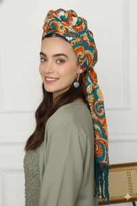 Custom Printed <b>Square</b> <b>Scarf</b> With Tassel Lightweight Soft Fabric Women Fashion Headscarf Summer Beach Wrap OEM Supply - Product Image 3