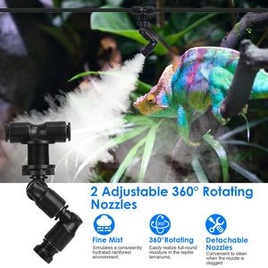 Sistema di Nebulizzazione Intelligente per Rettili con Timer Touch Screen, Ugelli Regolabili a 360 Gradi, Portata di 5 Metri, Umidificatore Smart per - Product Image 4