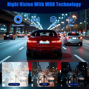 Scheda MMC da 128 GB per Dash Cam Auto a 4 Canali, 1080P Anteriore, 720P Sinistra/Destra, 480P Posteriore, G-Sensor, Monitoraggio Parcheggio, Registrazione in Loop, Visione Notturna - Product Image 6