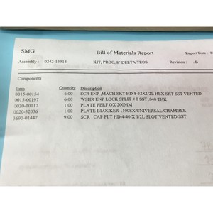 KIT AMAT 0242-13914, PROC, 8" DELTA - Equipo y Piezas de Semiconductores de Confianza de Trusted Global Legacy - Product Image 1