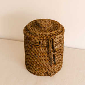 <b>Small</b> rattan cooler box dinner accessories hand-crafted ice lidded <b>boxes</b> wine beer coolers - Product Image 1