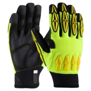 Guantes de Seguridad al por Mayor, Reforzados con Cuero Sintético, Inyección de Goma TPR Amara, Resistentes a Impactos y Cortes - Product Image 1