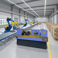 Machine à rouler les fils à deux rouleaux certifiée CE professionnelle pour l'atelier de traitement des boulons d'ancrage