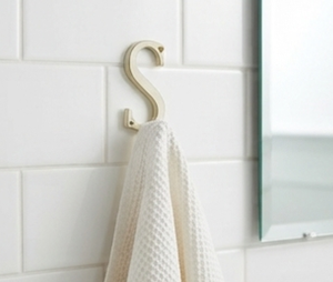 Metal Towel <b>Hook</b> S Alphabet Design Mirror Polished Finish Perfect <b>For</b> Wall Mounted Coat <b>Hanging</b> And Home Decor - Product Image 2
