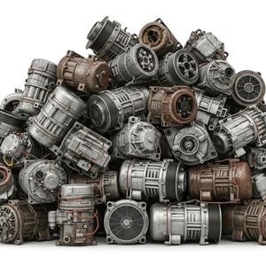 Chatarra de compresores de aire acondicionado industriales premium, lista para plantas de reciclaje y procesamiento de metales - Product Image 5