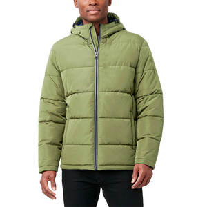 Custom Unisex High Quality Waterproof Breathable Moisture-Wicking Puffer Coat Plus Size Windproof Warm Hooded Winter Jacket 90% - Product Image 1