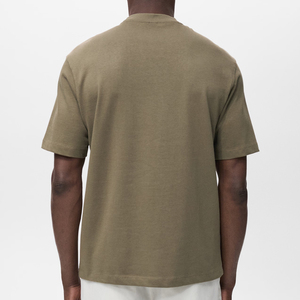 Camiseta de hombre con hombros caídos, nueva moda, precio económico OEM, súper calidad, logotipo/colores personalizados, camiseta de hombre con hombros caídos, tendencia top. - Product Image 3
