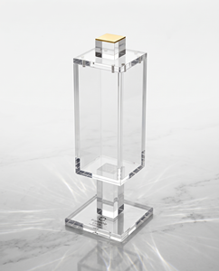 Exquisita caja de fósforos de acrílico transparente personalizada: un impresionante diseño de Judaica Lucite para fósforos judíos, perfecto para celebraciones - Product Image 2