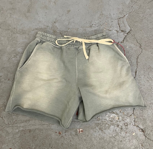 Shorts de sport pour hommes OEM 2026 personnalisés, haute qualité, vintage, 100% coton, streetwear, effet vieilli, délavé à l'acide - Product Image 2