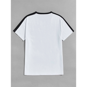เสื้อยืดโพลีเอสเตอร์ผู้ชายราคาส่ง OEM สวมใส่สบาย คุณภาพสูง ราคาประหยัด เสื้อยืดโพลีเอสเตอร์ผู้ชายสำหรับผู้ใหญ่ - Product Image 5