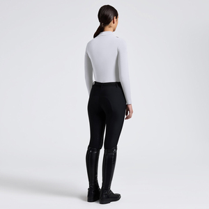 High Quality 4way Stretch Horse Riding Equestrian Shirt Top <b>Base</b> <b>Layer</b> Competition Show Shirt Polo in Soft Feel Technical Fabric - Product Image 5