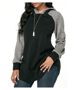 OEM 100% pull à capuche en coton pour femmes nouveau design avec broderie de logo personnalisé couleur unie fermeture éclair surdimensionnée courte longueur hiver - Product Image 5