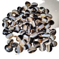 Cabochons en Agate Hakek Naturelle de Haute Qualité, Formes Mixtes, Pierres Précieuses en Vrac pour la Fabrication de Bijoux KHUSHI GEMS STONE 20-45mm, Fournisseur tiers