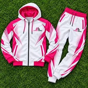 Ensemble de survêtement de sport par sublimation en gros, personnalisable avec logo d'équipe et design imprimé intégral, veste d'entraînement respirante avec pantalon - Product Image 6