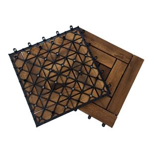 Dalles de terrasse extérieures en bois d'acacia vietnamien, antidérapantes, imperméables, finition mate, surface huilée, 5 ans et plus - Product Image 6