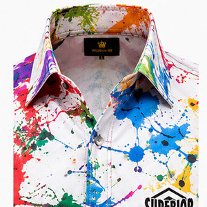 Men's Designer Casual Shirt with Luxury Digital Print and Comfortable Everyday Style Best Quality Shirt - Product Image 3