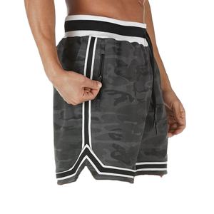 Shorts de basketball élégants pour hommes, taille élastique, pour l'été, décontractés, séchage rapide, respirants, tissu imperméable pour le sport, la remise en forme, la salle de sport - Product Image 1