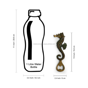 Ouvre-bouteille hippocampe en laiton Outil de barre nautique artisanal Ouvre-bière antique d'inspiration marine pour la maison, la cuisine ou le décor de bar - Product Image 6