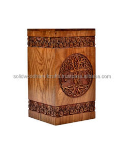 Urnes funéraires en bois pour cendres humaines, vente en gros, tailles personnalisées, fournitures funéraires - Product Image 1