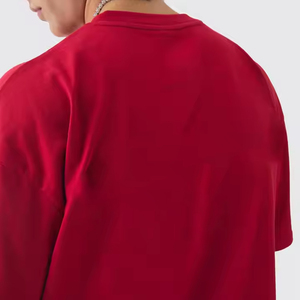 เสื้อยืดผู้ชายคอตตอน 100% ทรงปกติ หนัก ทนทาน สกรีนโลโก้ได้ตามสั่ง ลายเรียบ แห้งเร็ว ระบายอากาศดี แขนสั้น ขายส่ง - Product Image 6