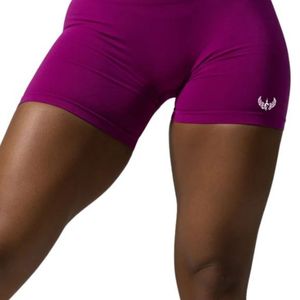 Shorts Deportivos de Cintura Alta Color Morado para Mujer, Suaves y Elásticos, para Entrenamiento, Fitness, Yoga, Ropa Deportiva Activa, Cómodos y de Alto Rendimiento - Product Image 5