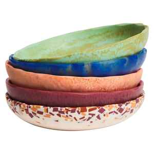 Handmade Resin Bowl Collection Featuring Emerald Epoxy Resin Marble Effect and Pearl Finish Perfect for Modern Home Decoration - Product Image 3
