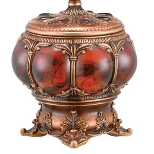 Portagioie Decorativo in Stile Vittoriano, Alto 29 cm, in Poliresina, Elegante Soluzione di Conservazione per i Tuoi Preziosi Oggetti - Product Image 5