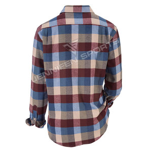 เสื้อเชิ้ตผ้าแฟลนเนลผู้ชายขายส่งปี 2026 ผ้าฝ้าย 100% คุณภาพสูง เสื้อแฟลนเนลโอเวอร์ไซส์ เสื้อแฟลนเนลลายสก็อตสำหรับผู้ชาย - Product Image 2