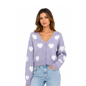 Cardigan en tricot vintage personnalisé 2026 pour femme – Vêtement de mode à manches longues, pull doux pour femme - Product Image 6