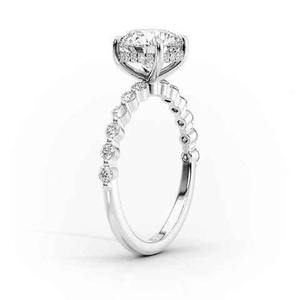 Bague élégante en argent 925 avec moissanite 2,5 carats, coupe poire, aspect diamant, bijou classique pour fiançailles, mariage, fête, anniversaire, cadeau - Product Image 1