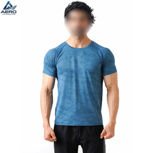 Camisetas Deportivas para Hombre de la Más Alta Calidad, Transpirables, Color Azul 2026, Manga Corta, Precio al por Mayor, Tela y Logotipo Personalizables Disponibles - Product Image 2