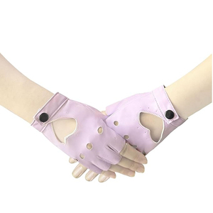 Gants de pole dance unisexes avec logo personnalisé, design demi-doigts, avec une adhérence puissante, en polyester/spandex/latex, pour une utilisation en performance - Product Image 1