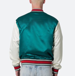 Blouson Bomber Varsity en Laine Lourde Personnalisé avec Manches en Cuir, Grande Taille, pour Hommes, Vente en Gros - Product Image 3