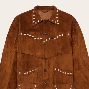 High Quality Men's & Women's Winter Slim Fit Breathable Waterproof Front Logo <b>Fringe</b> Leather Jacket For Sale - Product Image 5