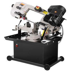 Sega a Nastro Orizzontale Usata 7 X 8.25 Pollici, Capacità di Taglio Rettangolare, Motore 1.1 kW, Taglio Verticale 0-45°, per Metallo, 110/220V - Product Image 1