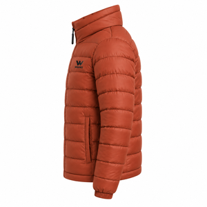 <b>Men's</b> Outdoor Winter Puffer <b>Jacket</b> Warm <b>Lightweight</b> Canvas 100% Polyester Hooded Stand Collar Full Zip Windproof Breathable - Product Image 1