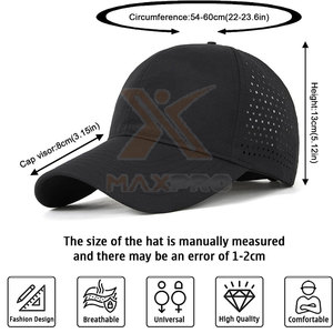 Gorra de béisbol de último diseño en color negro a precio económico, la más vendida, con bajo MOQ para adultos. - Product Image 6