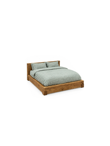 Lit de repos rustique en teck massif pour adultes, idéal pour la chambre à coucher – Conception durable, élégante, écologique et confortable - Product Image 3