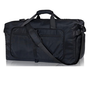 Custom Made High Quality Polyester Nylon Lining Foldable Eco-Friendly Gym Use Duffle <b>Bags</b> Zipper Closure Best Selling Pakistan - Product Image 1