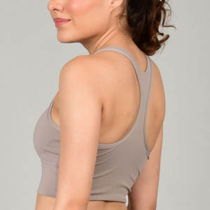 เสื้อชั้นในกีฬาผู้หญิง ผลิตจากวัสดุสแปนเด็กซ์ 100% สำหรับใส่เล่นโยคะ คุณภาพระดับมืออาชีพ ยอดขายอันดับต้นๆ - Product Image 4