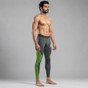 Professional men <b>leggings</b> offering premium comfort flexible fit durable <b>stitching</b> and reliable performance for training - Product Image 3