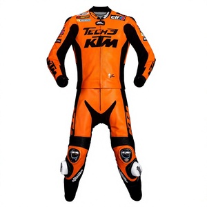 ชุดแข่งรถมอเตอร์ไซค์ Danilo Petrucci MotoCP หนังวัวและหนังจิงโจ้ หนา 1.3 มม. พร้อมเกราะป้องกัน CE - Product Image 1