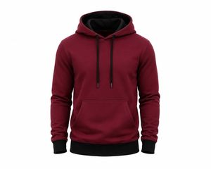 Sudadera con Capucha de Estilo Urbano para Hombre, Vintage, de Felpa Gruesa de Spandex/Algodón, con Bolsillo y Diseño de Hombros Caídos - Product Image 3
